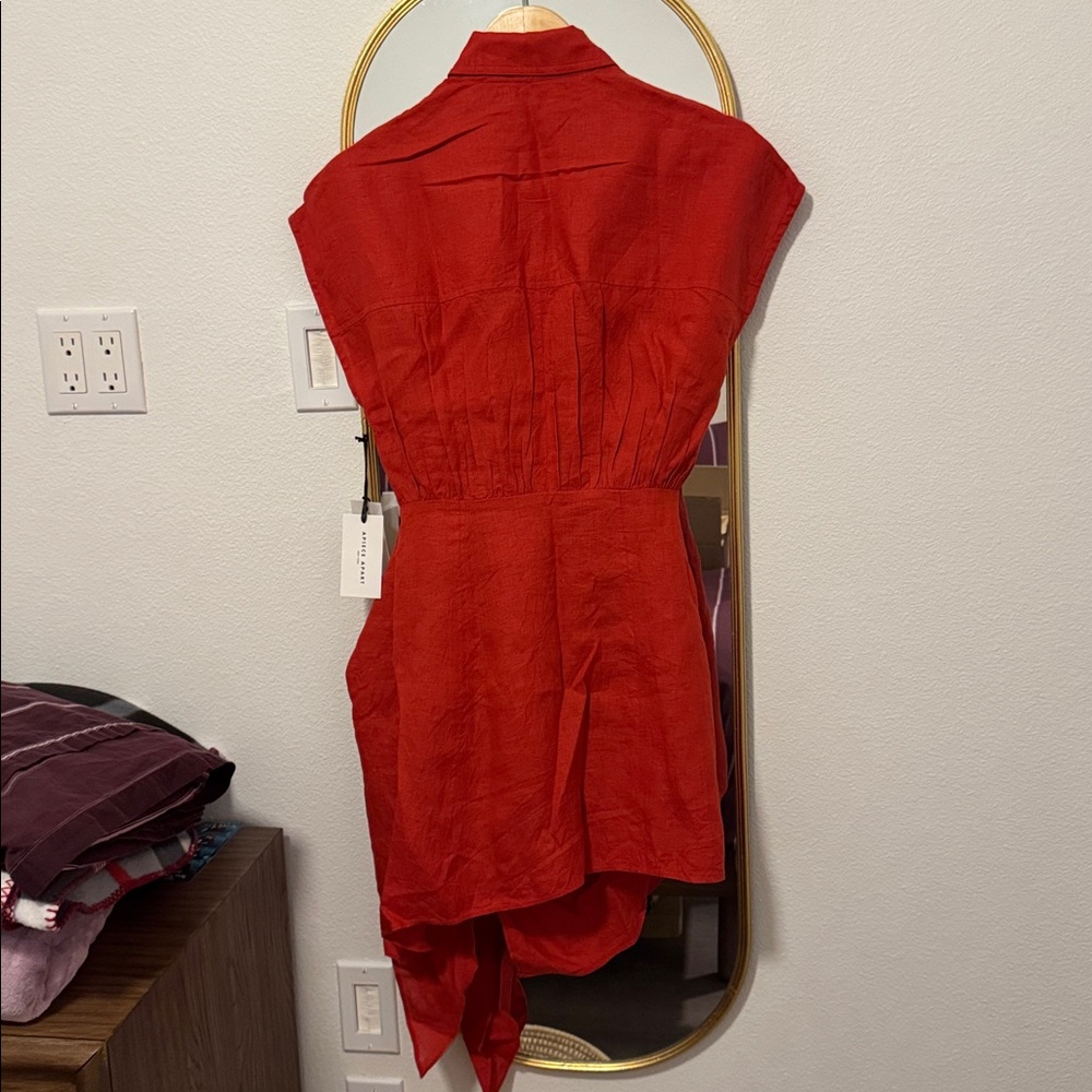 Apiece Apart San Vito Sarong in Poppy Red - Picture 11 of 11